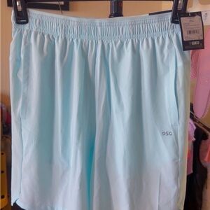 DSG light Blue Athletic Shorts with Side Pockets